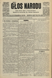 Głos Narodu : dziennik polityczny, założony w r. 1893 przez Józefa Rogosza (wydanie poranne). 1906, nr 27