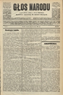 Głos Narodu : dziennik polityczny, założony w r. 1893 przez Józefa Rogosza (wydanie wieczorne). 1906, nr 30