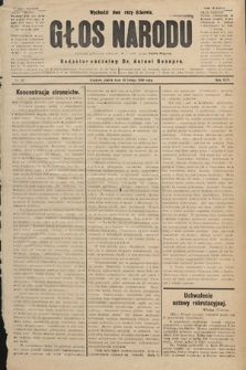 Głos Narodu : dziennik polityczny, założony w r. 1893 przez Józefa Rogosza (wydanie wieczorne). 1906, nr 82