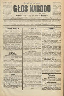 Głos Narodu : dziennik polityczny, założony w r. 1893 przez Józefa Rogosza (wydanie poranne). 1906, nr 99