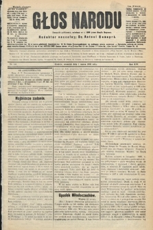 Głos Narodu : dziennik polityczny, założony w r. 1893 przez Józefa Rogosza (wydanie wieczorne). 1906, nr 106