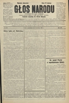 Głos Narodu : dziennik polityczny, założony w r. 1893 przez Józefa Rogosza (wydanie wieczorne). 1906, nr 160