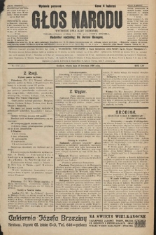 Głos Narodu : dziennik polityczny, założony w r. 1893 przez Józefa Rogosza (wydanie poranne). 1906, nr 174