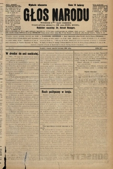Głos Narodu : dziennik polityczny, założony w r. 1893 przez Józefa Rogosza (wydanie wieczorne). 1906, nr 198