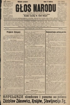 Głos Narodu : dziennik polityczny, założony w r. 1893 przez Józefa Rogosza (wydanie poranne). 1906, nr 278