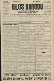 Głos Narodu : dziennik polityczny, założony w r. 1893 przez Józefa Rogosza (wydanie poranne). 1906, nr 291