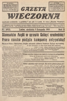 Gazeta Wieczorna. nr 4922