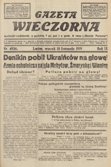 Gazeta Wieczorna. nr 4936