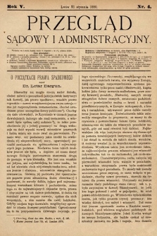 Przegląd Sądowy i Administracyjny. 1880, nr 4