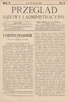 Przegląd Sądowy i Administracyjny. 1880, nr 5