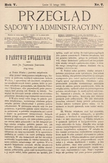 Przegląd Sądowy i Administracyjny. 1880, nr 7