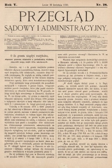 Przegląd Sądowy i Administracyjny. 1880, nr 18