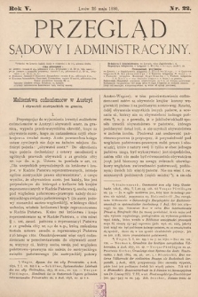 Przegląd Sądowy i Administracyjny. 1880, nr 22