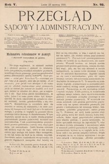 Przegląd Sądowy i Administracyjny. 1880, nr 25
