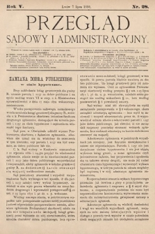 Przegląd Sądowy i Administracyjny. 1880, nr 28