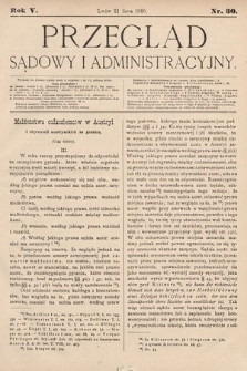 Przegląd Sądowy i Administracyjny. 1880, nr 30