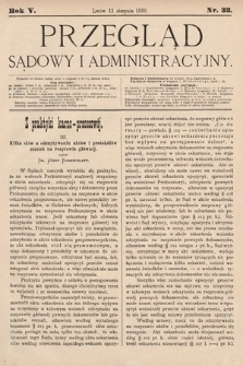 Przegląd Sądowy i Administracyjny. 1880, nr 33