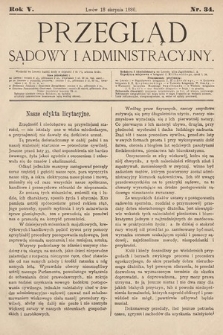 Przegląd Sądowy i Administracyjny. 1880, nr 34