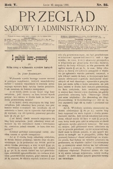 Przegląd Sądowy i Administracyjny. 1880, nr 35