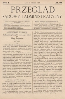 Przegląd Sądowy i Administracyjny. 1880, nr 38