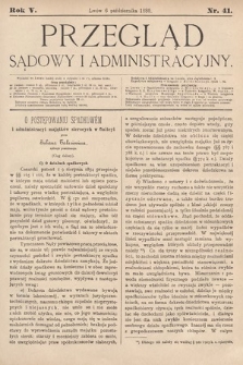 Przegląd Sądowy i Administracyjny. 1880, nr 41