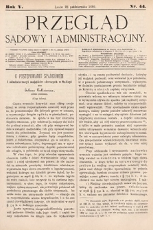 Przegląd Sądowy i Administracyjny. 1880, nr 44