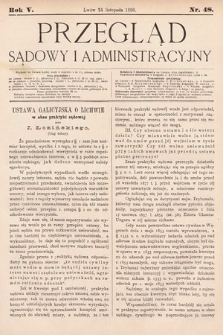 Przegląd Sądowy i Administracyjny. 1880, nr 48