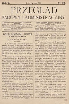 Przegląd Sądowy i Administracyjny. 1880, nr 50