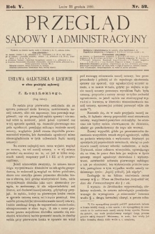 Przegląd Sądowy i Administracyjny. 1880, nr 52
