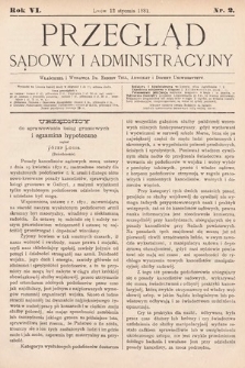 Przegląd Sądowy i Administracyjny. 1881, nr 2