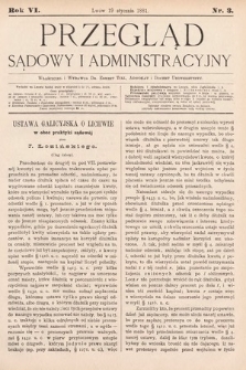 Przegląd Sądowy i Administracyjny. 1881, nr 3