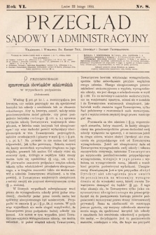 Przegląd Sądowy i Administracyjny. 1881, nr 8