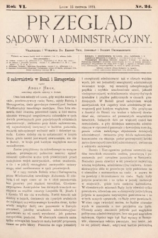 Przegląd Sądowy i Administracyjny. 1881, nr 24