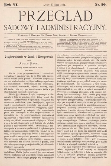 Przegląd Sądowy i Administracyjny. 1881, nr 30