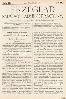 Przegląd Sądowy i Administracyjny. 1881, nr 42