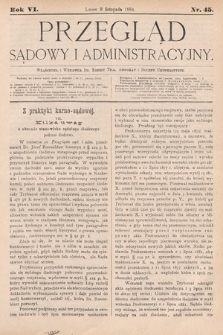 Przegląd Sądowy i Administracyjny. 1881, nr 45