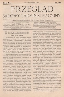 Przegląd Sądowy i Administracyjny. 1881, nr 48