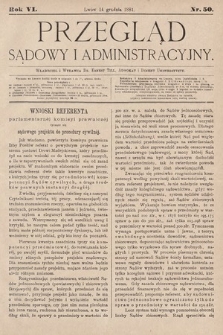 Przegląd Sądowy i Administracyjny. 1881, nr 50