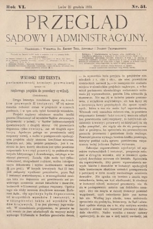 Przegląd Sądowy i Administracyjny. 1881, nr 51