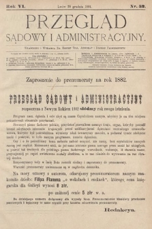 Przegląd Sądowy i Administracyjny. 1881, nr 52