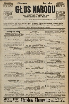Głos Narodu : dziennik polityczny, założony w r. 1893 przez Józefa Rogosza (wydanie poranne). 1906, nr 349