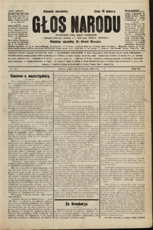 Głos Narodu : dziennik polityczny, założony w r. 1893 przez Józefa Rogosza (wydanie wieczorne). 1906, nr 383