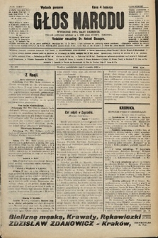Głos Narodu : dziennik polityczny, założony w r. 1893 przez Józefa Rogosza (wydanie poranne). 1906, nr 424