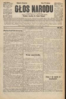 Głos Narodu : dziennik polityczny, założony w r. 1893 przez Józefa Rogosza (wydanie wieczorne). 1906, nr 425
