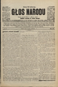 Głos Narodu : dziennik polityczny, założony w r. 1893 przez Józefa Rogosza. 1906, nr 610 [516]