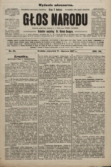 Głos Narodu : dziennik polityczny, założony w r. 1893 przez Józefa Rogosza (wydanie wieczorne). 1907, nr 23