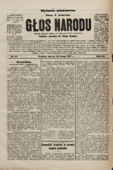 Głos Narodu : dziennik polityczny, założony w r. 1893 przez Józefa Rogosza (wydanie wieczorne). 1907, nr 91