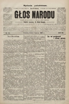 Głos Narodu : dziennik polityczny, założony w r. 1893 przez Józefa Rogosza (wydanie poranne). 1907, nr 96