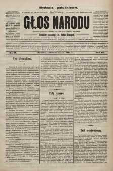 Głos Narodu : dziennik polityczny, założony w r. 1893 przez Józefa Rogosza (wydanie poranne). 1907, nr 98