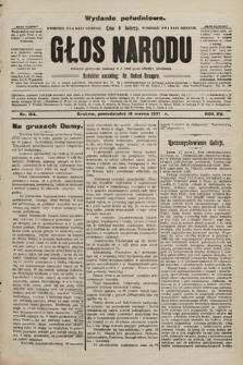 Głos Narodu : dziennik polityczny, założony w r. 1893 przez Józefa Rogosza (wydanie poranne). 1907, nr 124